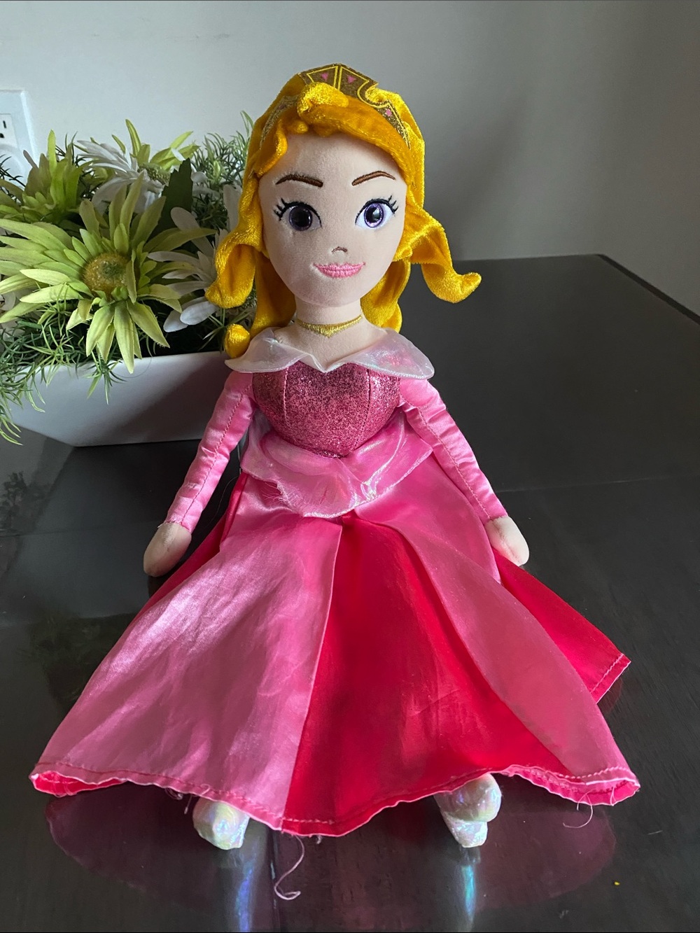 Ty Sparkle Disney Princess Aurora Doll plush beanie